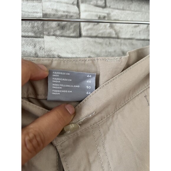 Columbia PFG Mens Bonehead Cotton Beige Flat Front Fishing Performance Shorts - Picture 4 of 10